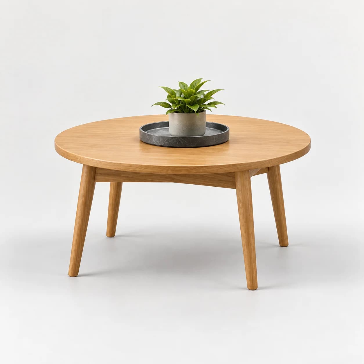 A familiar wooden coffee table, ready for its next chapter
